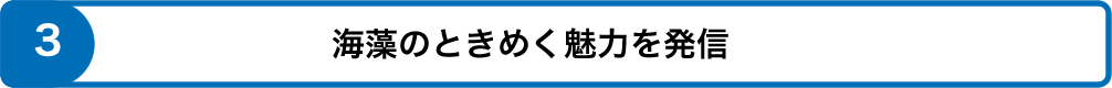 海藻のときめく魅力を発信